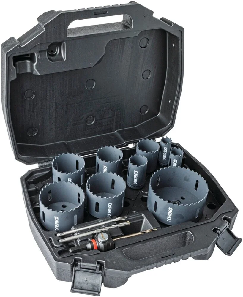 Coffret de 9 scies trépans carbure tungsten-k