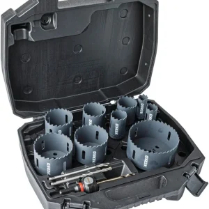 Coffret de 9 scies trépans carbure tungsten-k