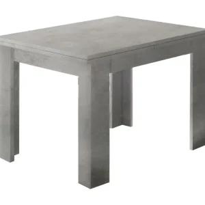 Table à rallonge Dlirol, Console de cuisine auxiliaire, Table extensible, 100% Made Italy, cm 90x90h75, Slate