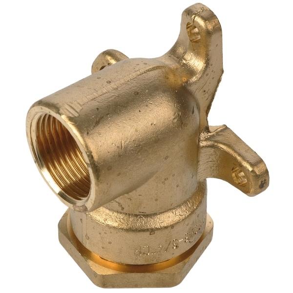 Applique à serrage extérieur 150 - 25 mm - 1/2" - ISIFLO en laiton brossé