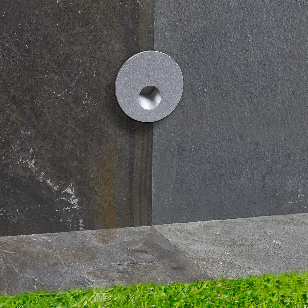 Abat-jour conique Arcchio Lampe encastrable LED Vexi, Ø 7,5 cm, argent, aluminium, CCT