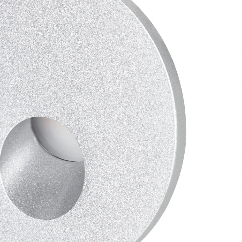 Abat-jour conique Arcchio Lampe encastrable LED Vexi, Ø 7,5 cm, argent, aluminium, CCT