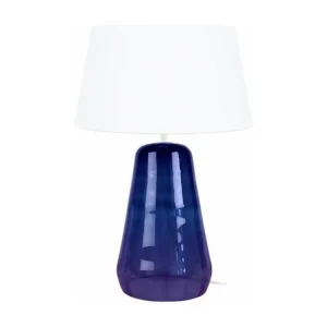 Éco-Énergétique REFLECTIT - Lampe de chevet conique verre violet et blanc