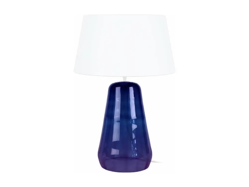 Éco-Énergétique REFLECTIT - Lampe de chevet conique verre violet et blanc
