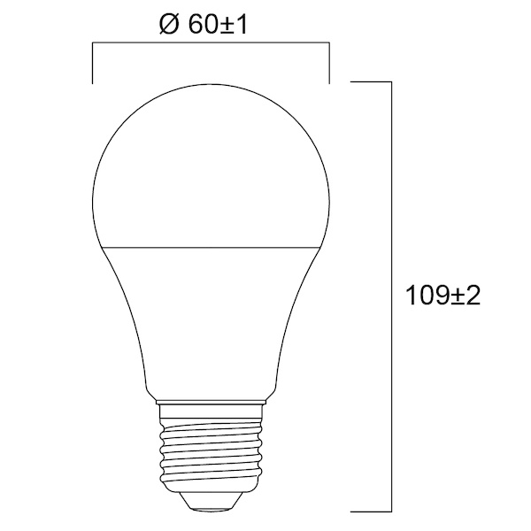 Lampe LED TOLEDO GLS A60 - E27 - 1055 Lm - 4000 K - 9,5 W - SYLVANIA