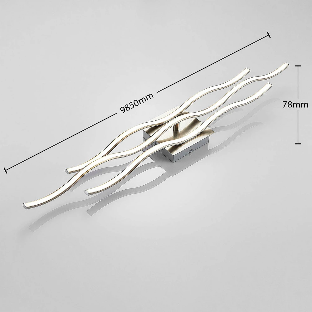 Lindby plafonnier LED Safia, 99cm, à 3 lampes, aluminium (Certifié CE)