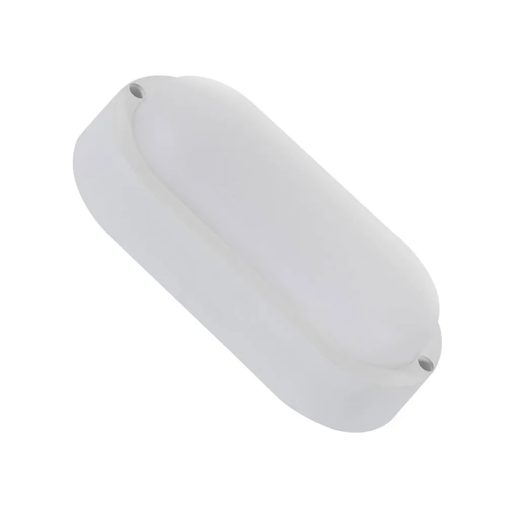Luminaire extérieur ovale 15W LED, 85x173 mm, blanc, indice IP65 pour décoration intérieure