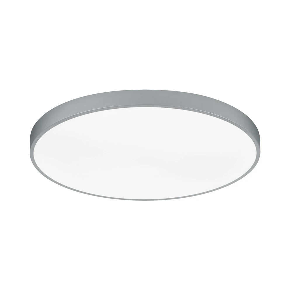 Plafonnier LED Waco, CCT, Ø 75 cm, titane avec variateur d'intensité