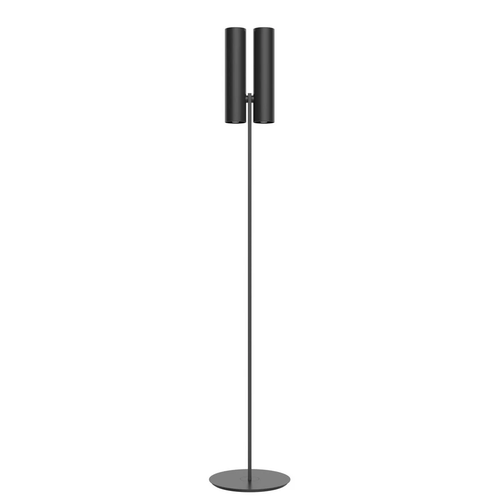 Rotaliana Tobu F1 lampadaire, 3000K, 20°, noir avec câble textile