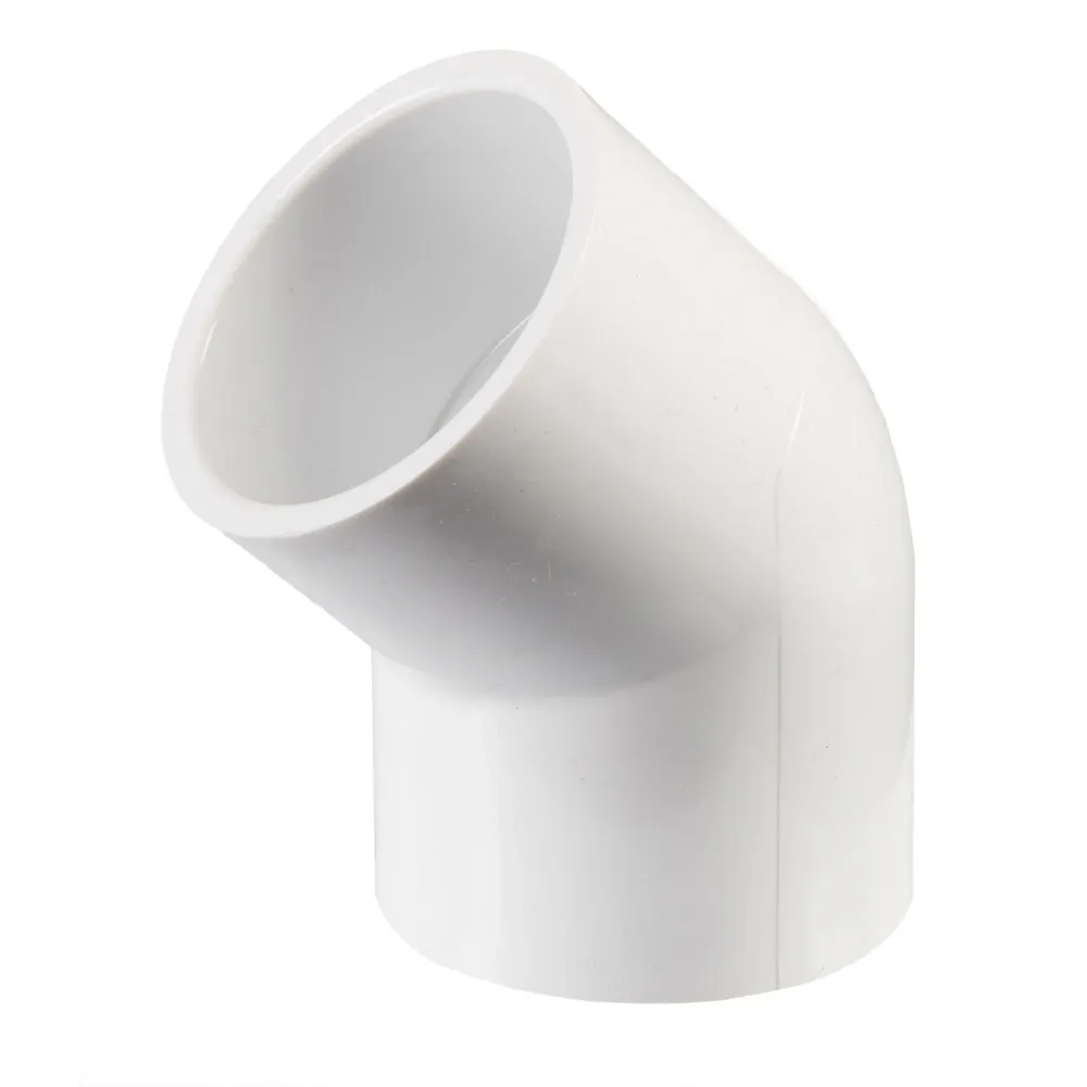 Coude 45° 1 1/2" colle/colle femelle en porcelaine durable