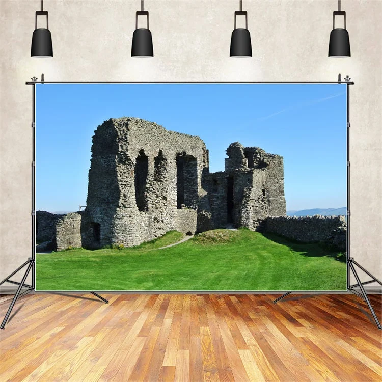 Manchon de liaison Toile de fond Architecture Ruines de Château Démodé Ciel BRP12-643