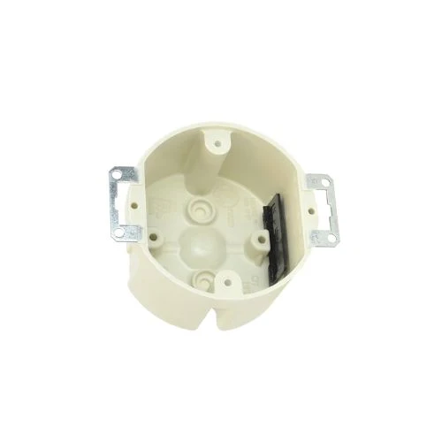 Non Metallic Fibre de verre Round Fixture Support Outlet Box Off White 9338-EK (Pack 50)