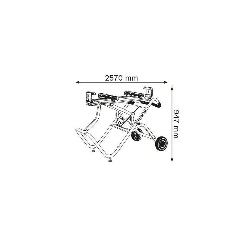 Support de travail roulant BOSCH 0601B12100 - GTA 2500 W Aguerri