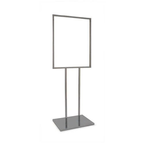 22" X 28" Bulletin Sign Holder W/ Extra-heavy Raised Base - Chromé Econoco BH29