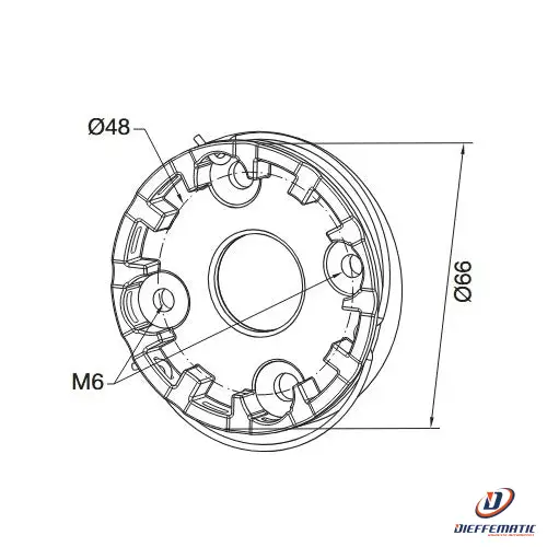 Supporto Compatto Alluminio Nice 625.10010 Automazione Automatismi Originale