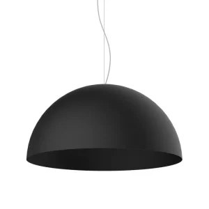 CASSIS Suspension, 1XE27, max 42W, métal, noir mat, D60cm - Installation Facile