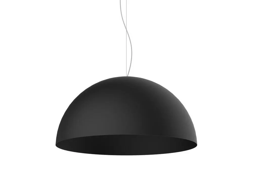 CASSIS Suspension, 1XE27, max 42W, métal, noir mat, D60cm - Installation Facile