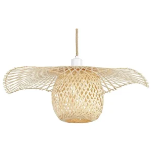 Éclairage LED Haute Luminosité Lampe suspension en bambou bois évident BONITO