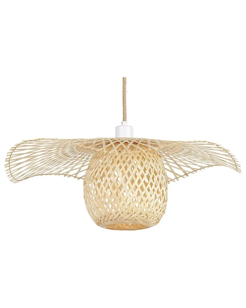 Éclairage LED Haute Luminosité Lampe suspension en bambou bois évident BONITO