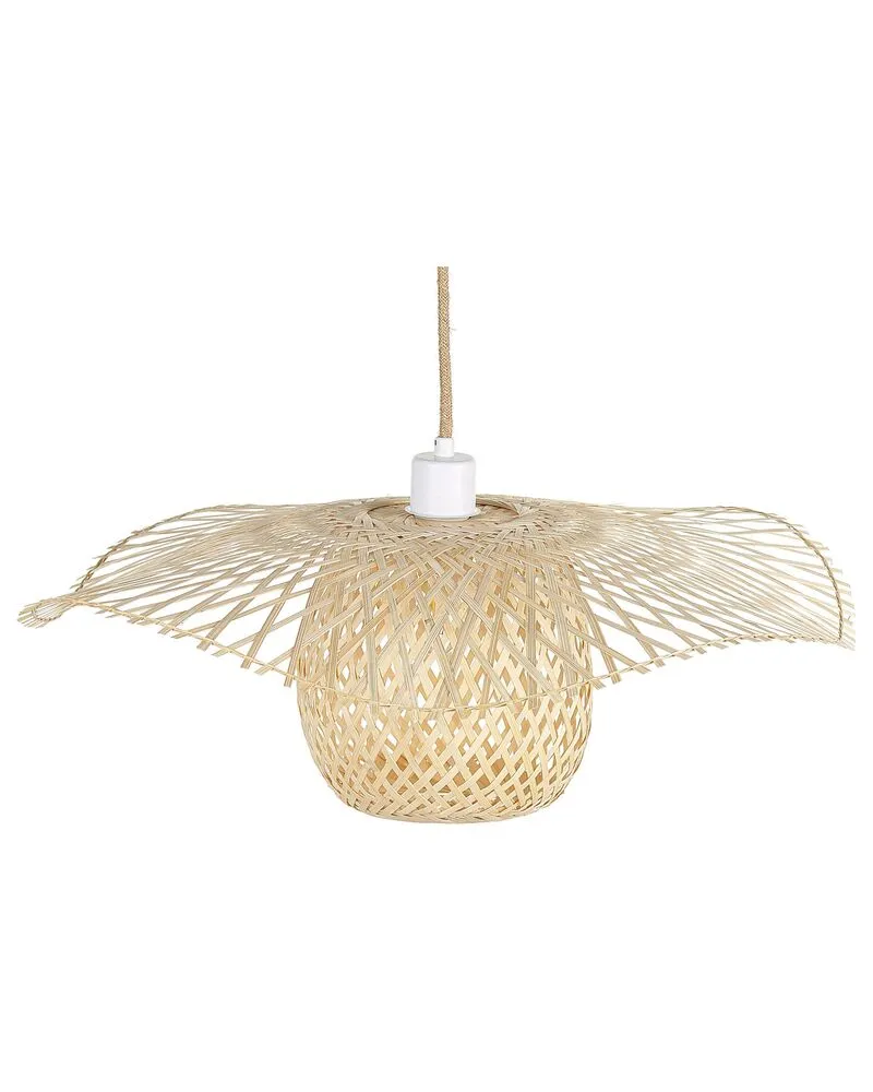 Éclairage LED Haute Luminosité Lampe suspension en bambou bois évident BONITO