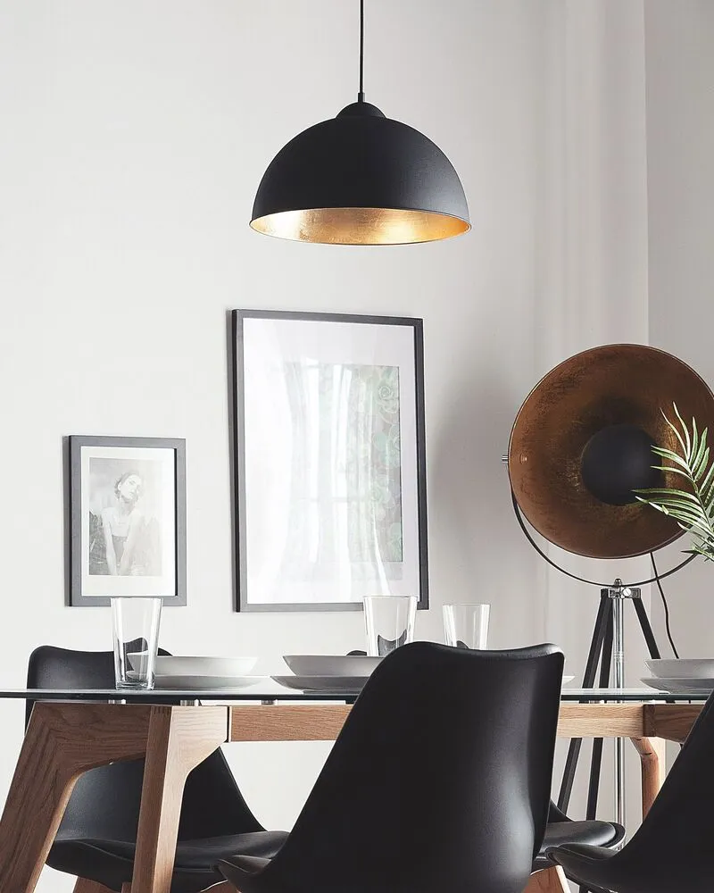 Éclairage LED Haute Luminosité Lampe suspension noir CETINA