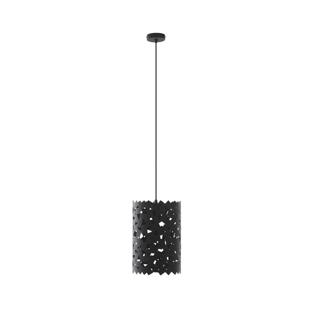 Éclairage LED Haute Luminosité Lucande Suspension Aeloria, noir, Ø 25 cm, fer, E27