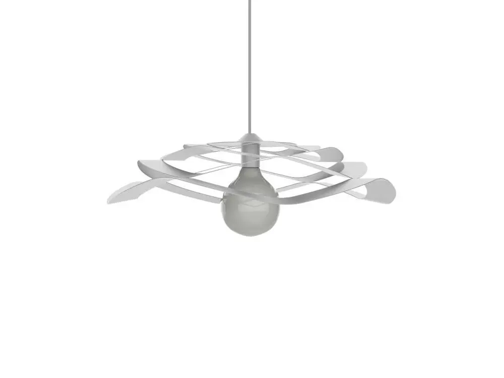 Éclairage LED Haute Luminosité MIGRA Suspension, 1X E27, max 42W, métal, blanc mat, D.40cm