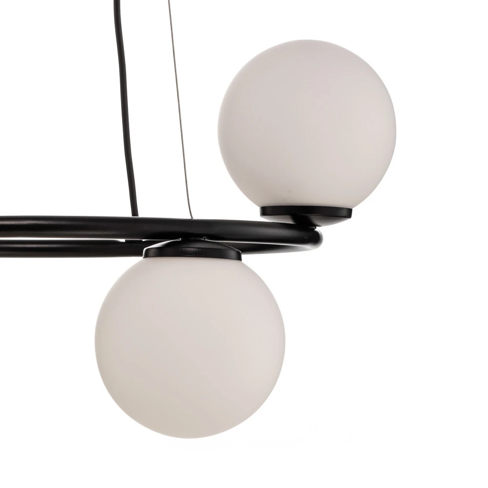 Éclairage LED Haute Luminosité Suspension Gama, à 3 lampes, noire