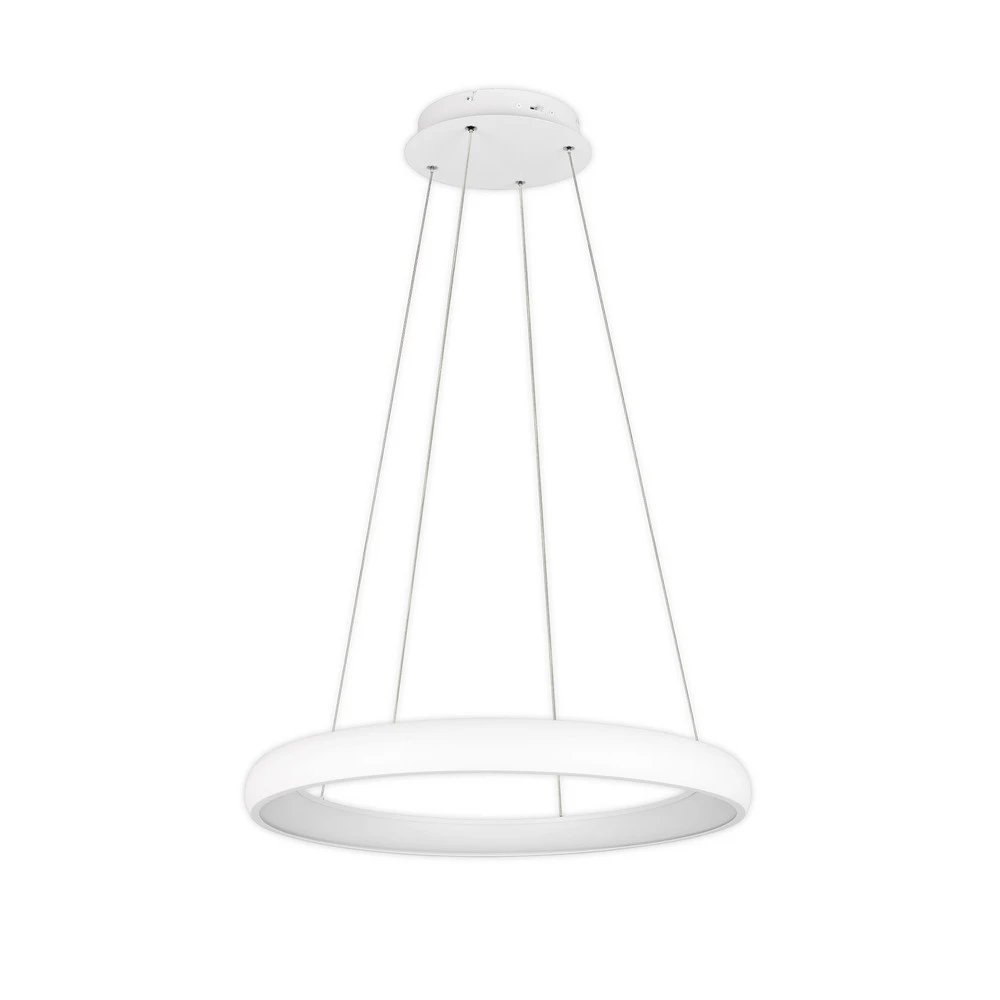 Éclairage LED Haute Luminosité Suspension LED Cardona, Ø 75 cm, blanc, CCT, métal