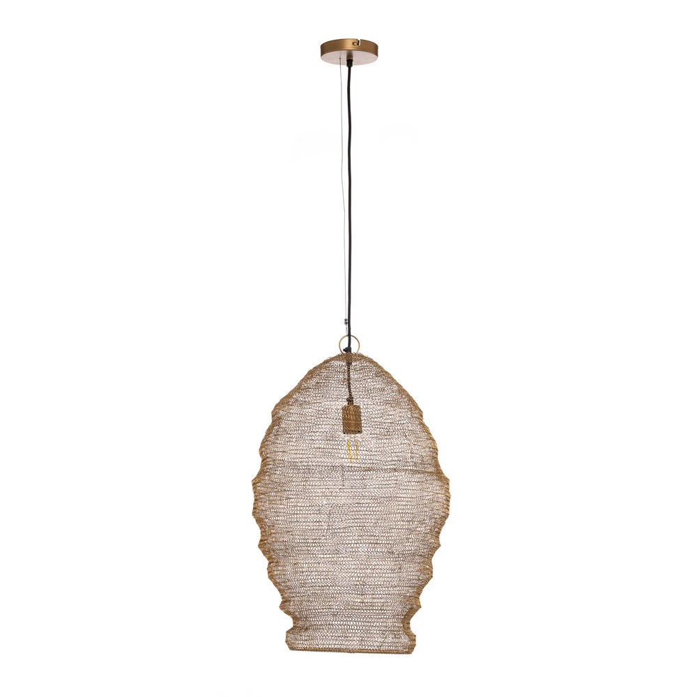 Éclairage LED Haute Luminosité Suspension Lindby Eldric, Ø 40 cm, doré, fer, E27