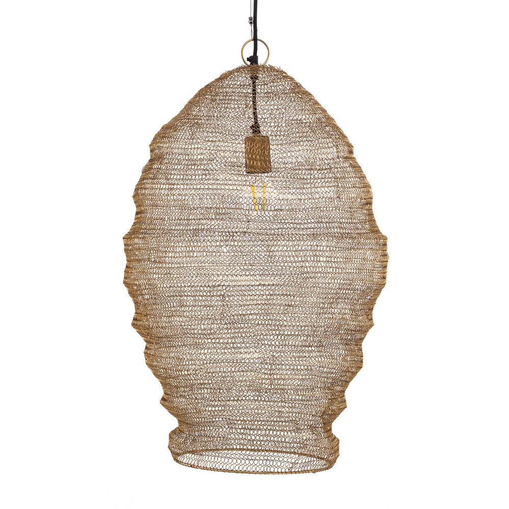 Éclairage LED Haute Luminosité Suspension Lindby Eldric, Ø 40 cm, doré, fer, E27