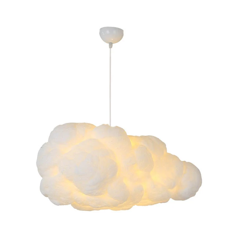Éclairage LED Haute Luminosité Suspension Luminaire – Nuage Blanc érien en Plastique, Design Contemporain pour Intérieur