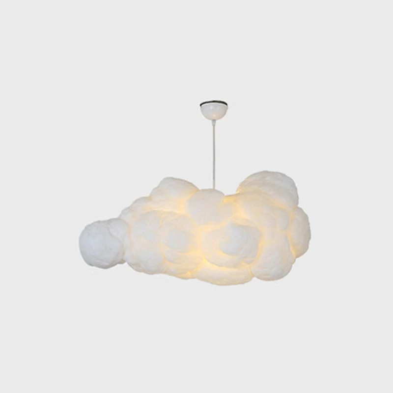 Éclairage LED Haute Luminosité Suspension Luminaire – Nuage Blanc érien en Plastique, Design Contemporain pour Intérieur