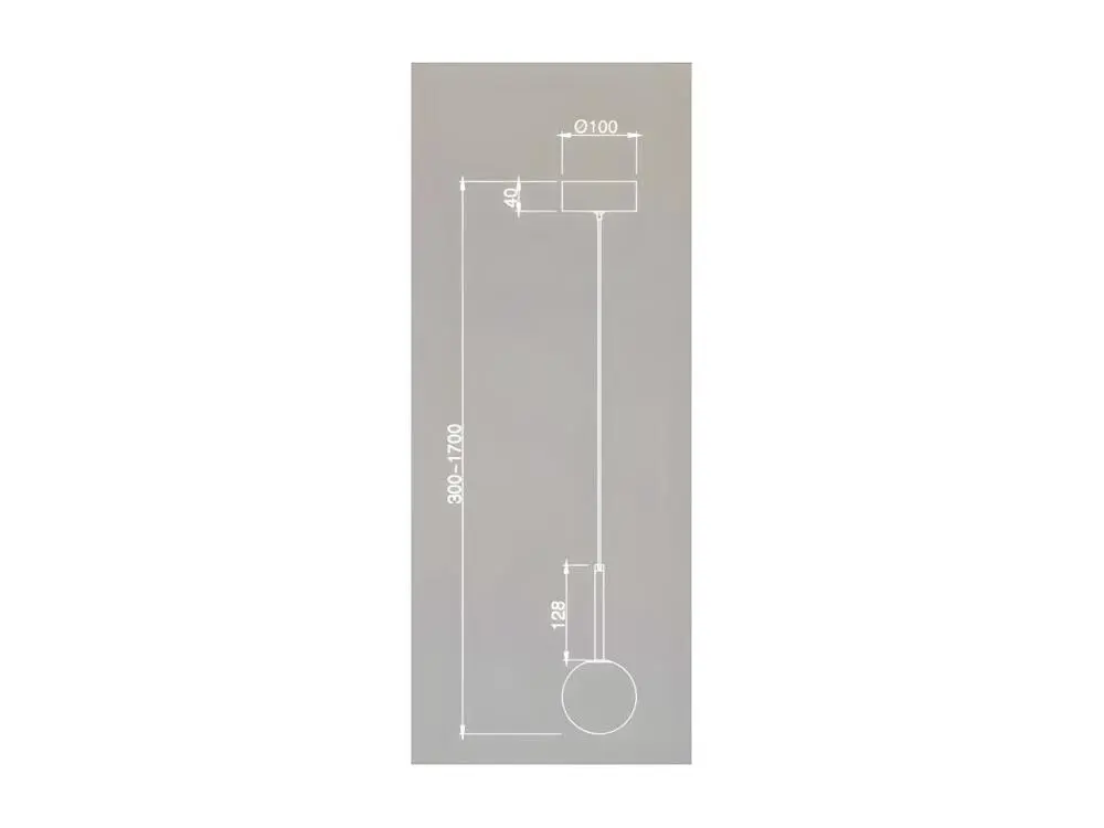 Éclairage LED Haute Luminosité Suspension 1 modèle de lumière CELLAR avec tulipe sphérique MANTRA