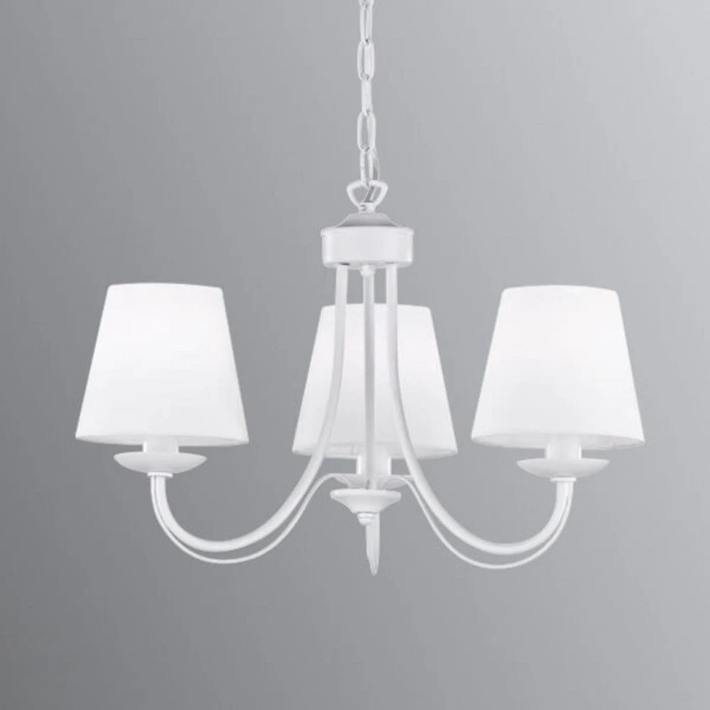 Cortez - lustre avec abat-jour blancs Design minimaliste