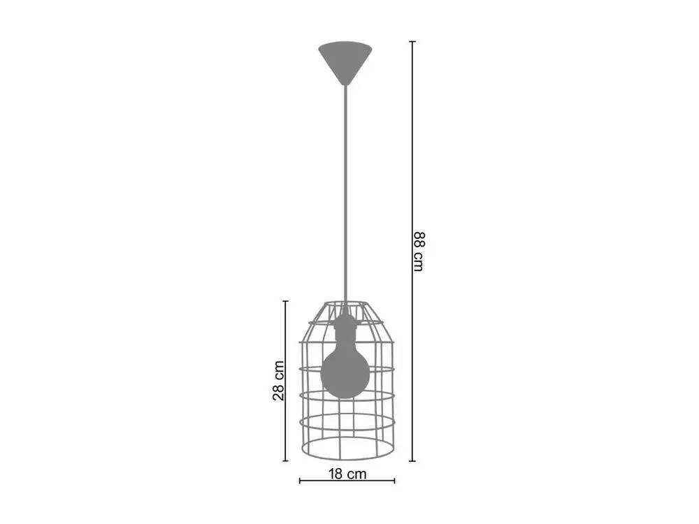 CRAPAROLA - Suspension lanterne métal noir avec diffuseur opale