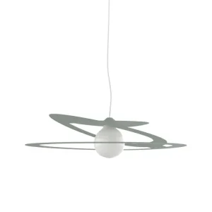 DILATE Suspension, 1X E27, max 42W, métal, rose, D.60cm pour plafonds suspendus