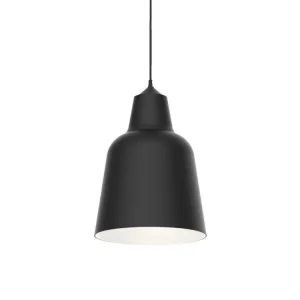DONG Suspension, 1X E27, max 42W, métal, noir mat/blanc, D.40cm Design minimaliste