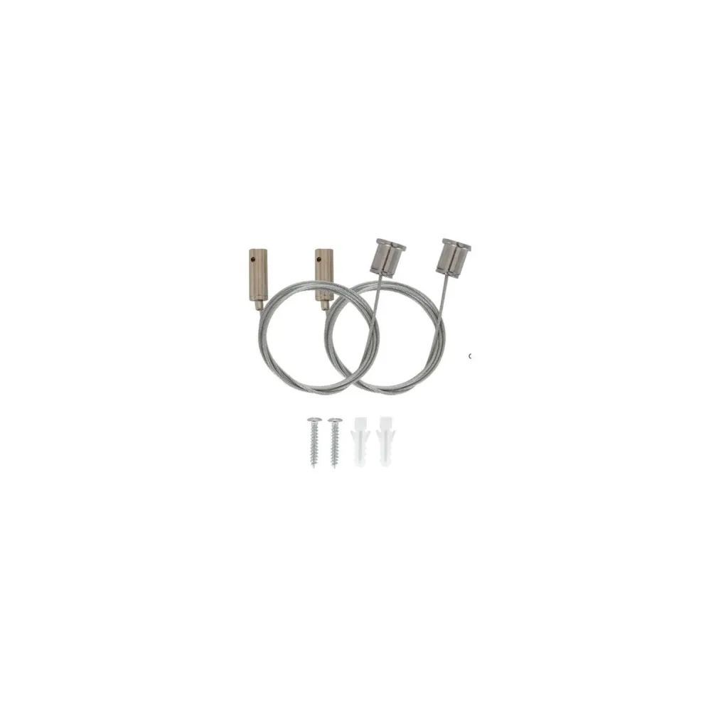 Ensemble de suspension pour luminaire linéaire à LED Timmy en acrylique dépoli