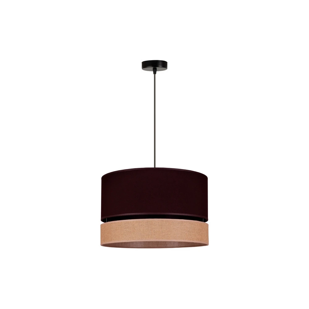 Euluna Levo suspension, Ø 40 cm, jute/brun profond