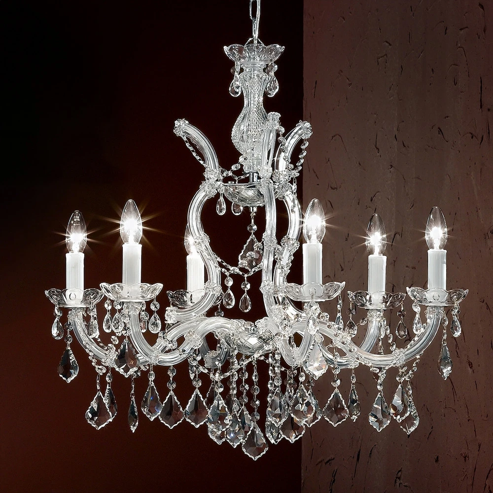 Exceptionnel lustre LILIANA à 6 lampes | Garantie 2 Ans