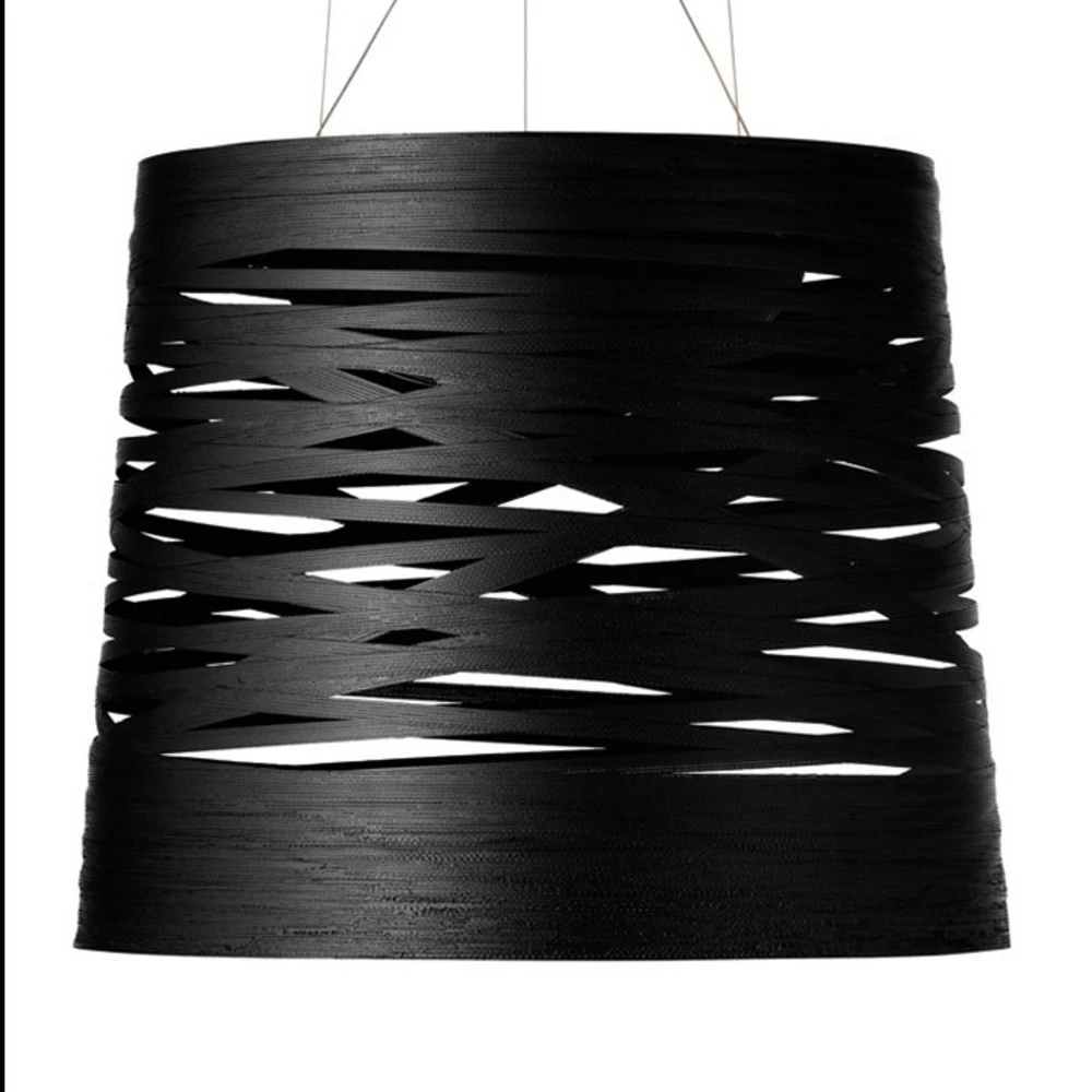 Foscarini Tress grande suspension LED, noir à fixation clip