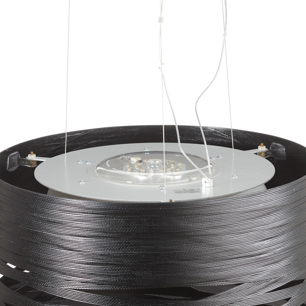 Foscarini Tress grande suspension LED, noir à fixation clip