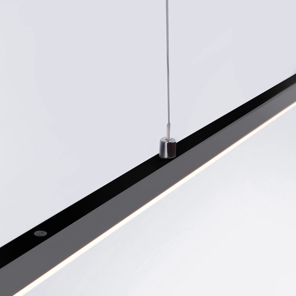 INTÈGRE Suspension LED Lite, anthracite, 160 cm, CCT, intensité variable avec LED intégrée non remplaçable