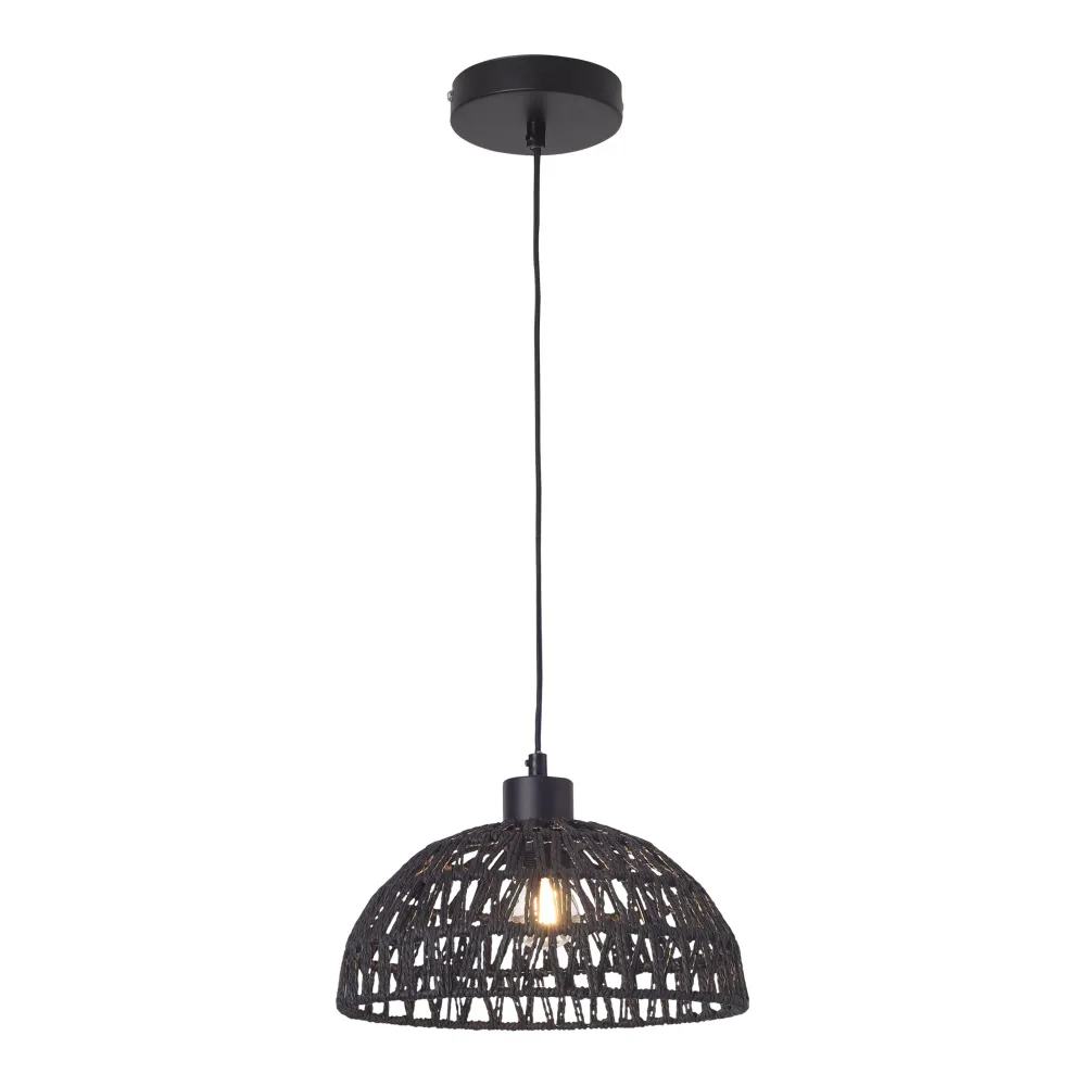 Lampe lampadaire suspension E27 noir 03_0010724 - Installation Facile