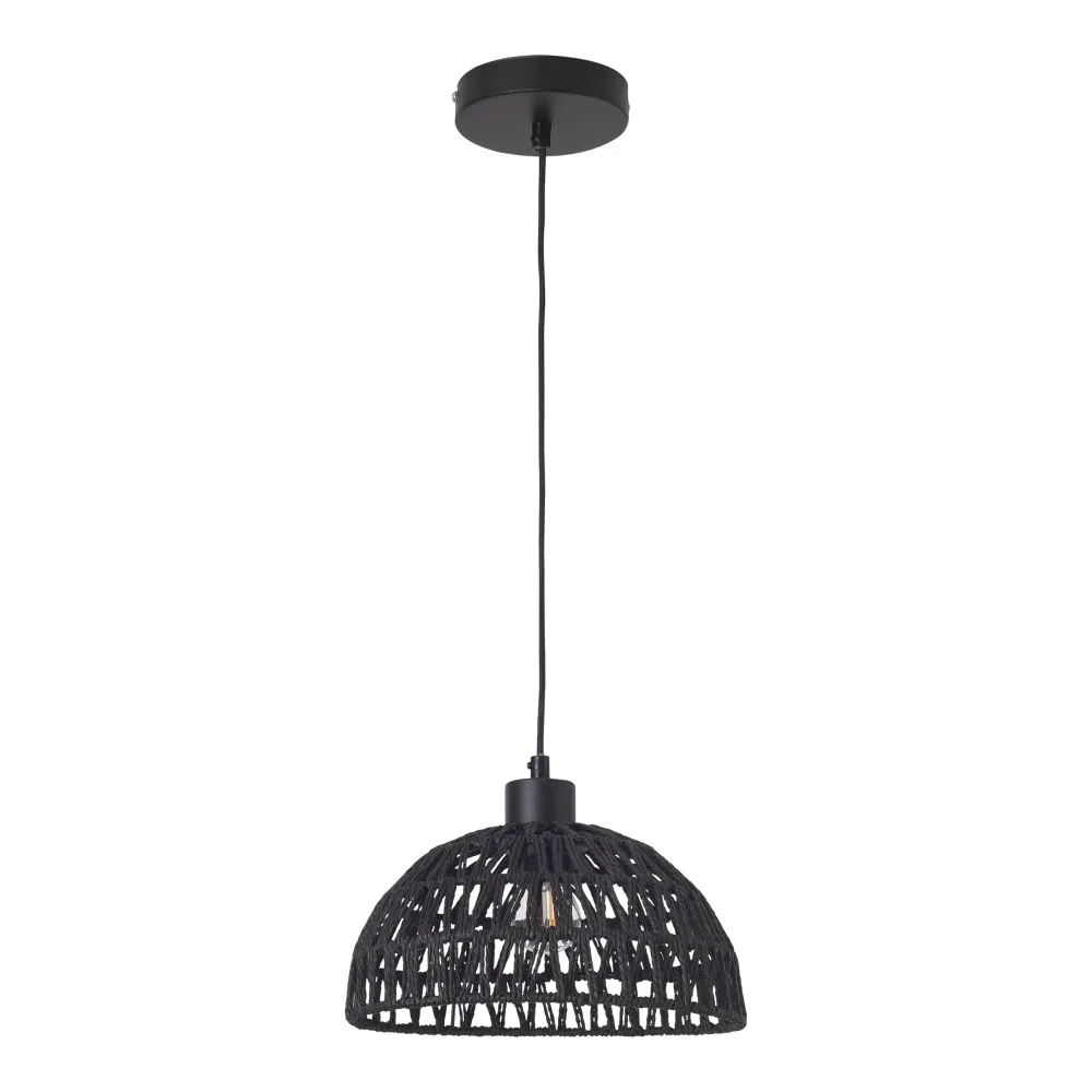 Lampe lampadaire suspension E27 noir 03_0010724 - Installation Facile