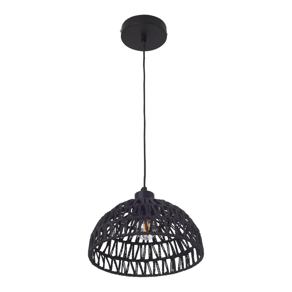 Lampe lampadaire suspension E27 noir 03_0010724 - Installation Facile