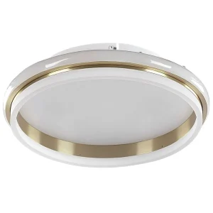 Lampe de plafond à LED en métal blanc et doré ⌀ 64 cm TAPING avec fixation réglable