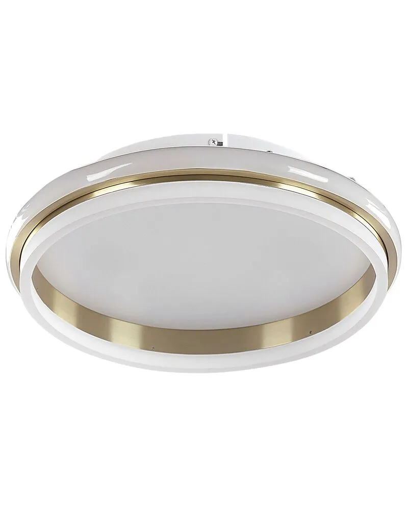 Lampe de plafond à LED en métal blanc et doré ⌀ 64 cm TAPING avec fixation réglable