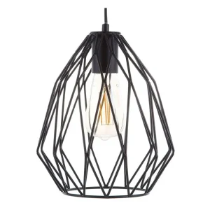 Lampe de plafond en métal noir MAGRA avec fixation réglable